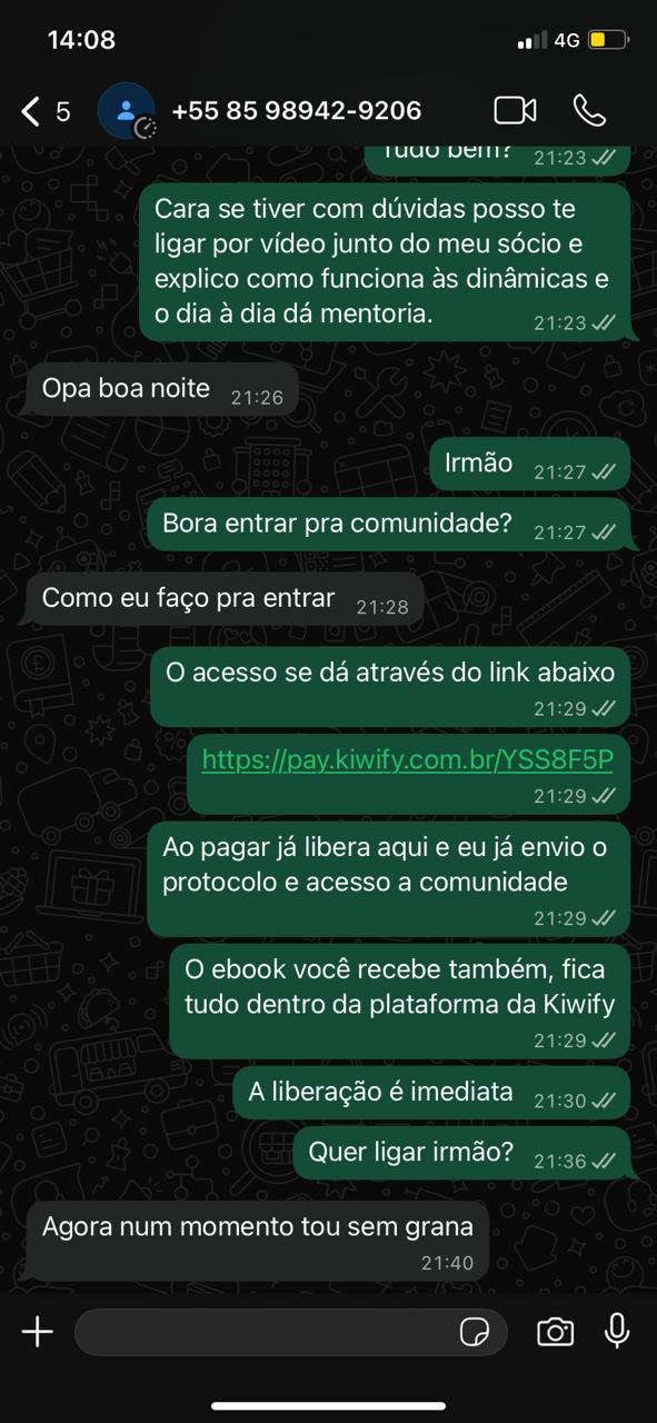 Resultado compartilhado por membro da Comunidade 1%